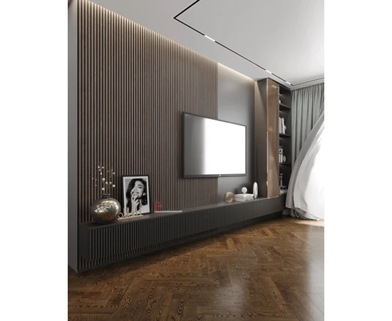 Декоративная реечная панель из полистирола Decor-Dizayn 904-66SH Золотой орех - фото 55467