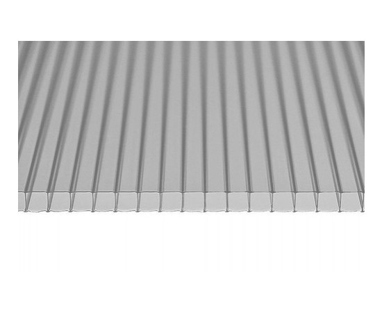 Сотовый поликарбонат 4мм серебро «SUNNEX» - фото 5311