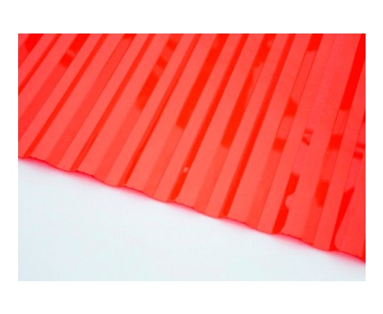 Профилированный поликарбонат 0,8 мм, волна 70/14мм, красный - фото 5311
