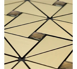Самоклеющаяся панель для декора стен золото со стразами - фото 43682mini
