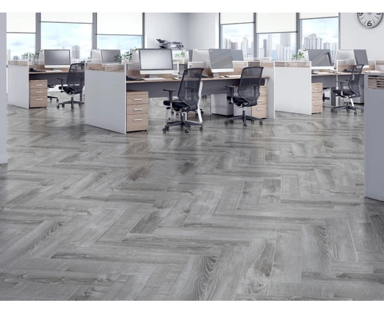 SPC ламинат Cronafloor Herringbone Дуб Страсбург H005 - фото 44556