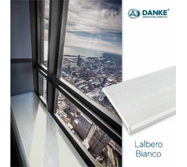 Подоконник ПВХ Danke Premium Lalbero Bianco 250 мм