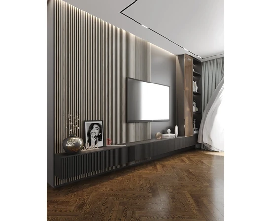 Декоративная реечная панель из полистирола Decor-Dizayn 904-65SH Горная лиственница - фото 55548