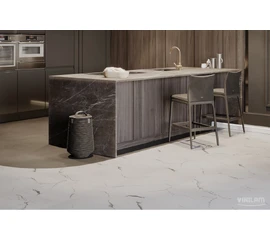 Кварц-виниловый пол Vinilam Ceramo Glue Итальянский Мрамор 83444