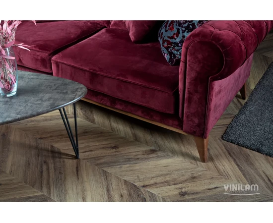 Виниловый ламинат Vinilam Parquet Chevron Лувр I107516 - фото 57225