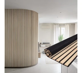 Реечная панель акустическая Stella Comfort Light Дуб Снежный 2780х600