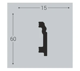 Плинтус напольный дюрополимерный XPS Bello deco П1 - фото 15910mini