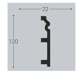 Плинтус напольный дюрополимерный XPS Bello deco П5 - фото 17755mini