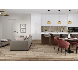 Кварц-виниловая LVT плитка DAMY FLOOR FAMILY JC8271-7-LVT Дуб Изысканный - фото 200087mini