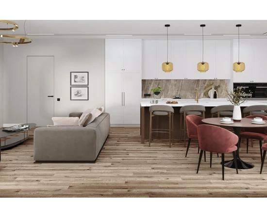 Кварц-виниловая LVT плитка DAMY FLOOR FAMILY JC8271-7-LVT Дуб Изысканный - фото 200087