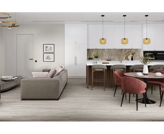 Кварц-виниловая LVT плитка DAMY FLOOR FAMILY SL3683-6-LVT Дуб Английский - фото 200119