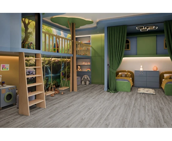 Кварц-виниловая LVT плитка DAMY FLOOR FAMILY SL3683-6-LVT Дуб Английский - фото 200127