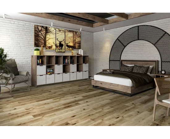 Кварц-виниловая LVT плитка DAMY FLOOR FAMILY T7020-4-LVT Дуб Провинциальный - фото 200195