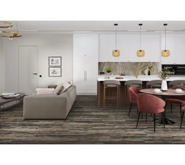 Кварц-виниловая LVT плитка DAMY FLOOR FAMILY TCM369-7-LVT Дуб Рустикальный Черный - фото 200323mini