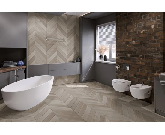 Кварц-виниловая LVT плитка DAMY FLOOR CHEVRON LVT DF02-Ch-LVT Пале-Рояль - фото 200487