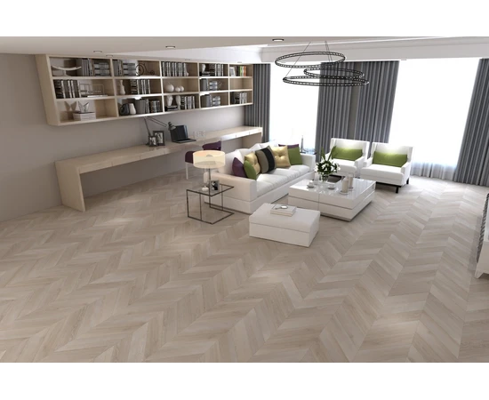 Кварц-виниловая LVT плитка DAMY FLOOR CHEVRON LVT DF02-Ch-LVT Пале-Рояль - фото 200455