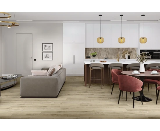 Кварцевый SPC ламинат DAMY FLOOR FAMILY SL3739-3 Дуб Белый - фото 201403
