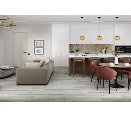 Кварцевый SPC ламинат DAMY FLOOR FAMILY T7020-2 Дуб Классический Серый - фото 201463mini
