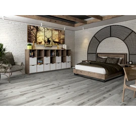 Кварцевый SPC ламинат DAMY FLOOR FAMILY T7020-2 Дуб Классический Серый - фото 201467mini
