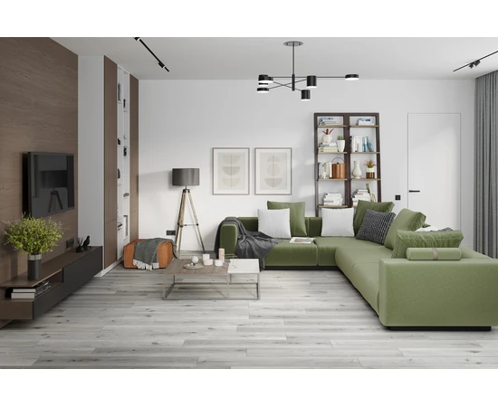 Кварцевый SPC ламинат DAMY FLOOR FAMILY T7020-2 Дуб Классический Серый - фото 201443