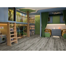 Кварцевый SPC ламинат DAMY FLOOR FAMILY T7020-5D Дуб Состаренный Серый - фото 201603mini