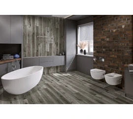 Кварцевый SPC ламинат DAMY FLOOR FAMILY T7020-5D Дуб Состаренный Серый - фото 201583mini