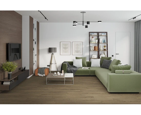Кварцевый SPC ламинат DAMY FLOOR FAMILY 0030-6 Дуб Мокко - фото 201631