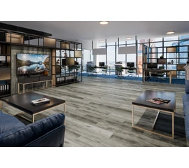 Кварцевый SPC ламинат DAMY FLOOR FAMILY TCM369-28 Дуб Рустикальный Cерый - фото 201863mini