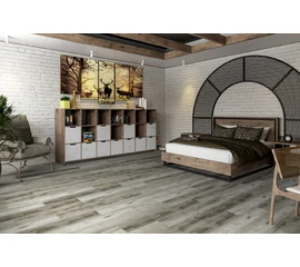 Кварцевый SPC ламинат DAMY FLOOR FAMILY TCM369-28 Дуб Рустикальный Cерый - фото 201855mini