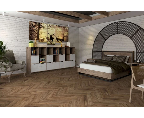 Кварцевый SPC ламинат DAMY FLOOR LONDON 0036-1 Дерби - фото 202031