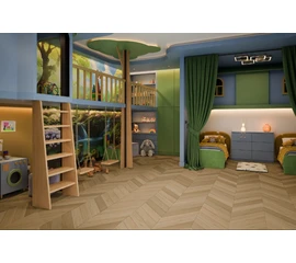 Кварцевый SPC ламинат DAMY FLOOR CHEVRON DF03-Ch Тюильри - фото 202547mini