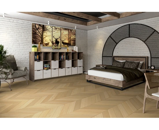 Кварцевый SPC ламинат DAMY FLOOR CHEVRON DF03-Ch Тюильри - фото 202559