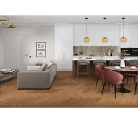Кварцевый SPC ламинат DAMY FLOOR CHEVRON DF08-Ch Блуа - фото 202763mini