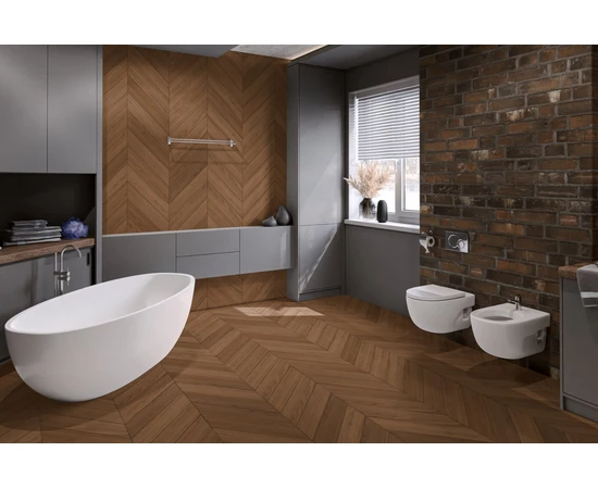 Кварцевый SPC ламинат DAMY FLOOR CHEVRON DF08-Ch Блуа - фото 202739