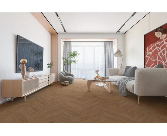 Кварцевый SPC ламинат DAMY FLOOR CHEVRON DF08-Ch Блуа - фото 202747