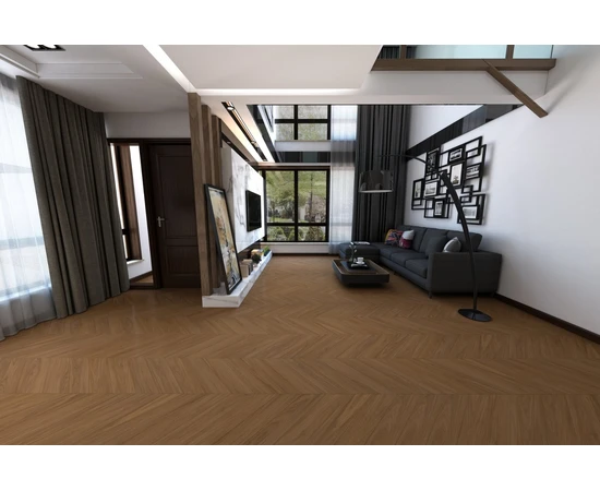 Кварцевый SPC ламинат DAMY FLOOR CHEVRON DF08-Ch Блуа - фото 202759