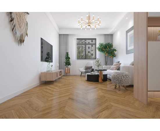 Кварцевый SPC ламинат DAMY FLOOR CHEVRON DF09-Ch Монсоро - фото 202799