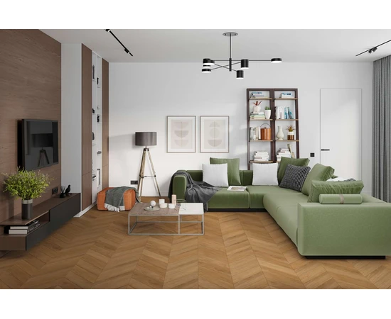 Кварцевый SPC ламинат DAMY FLOOR CHEVRON DF09-Ch Монсоро - фото 202795