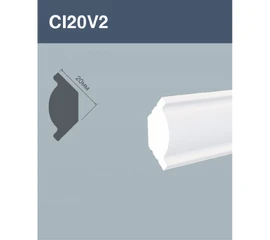 Плинтус потолочный Hi Wood CI20V2 20х20х2000 мм