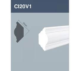 Плинтус потолочный Hi Wood CI20V1 20х20х2000 мм - фото 210495mini