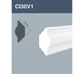 Плинтус потолочный Hi Wood CL30V1 30х30х2000 мм - фото 210507mini
