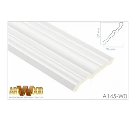 Плинтус потолочный Hi Wood A145-W0 107х96х2400 мм