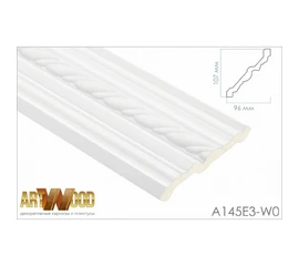 Плинтус потолочный Hi Wood A145E3-W0 107х96х2400 мм - фото 210575mini