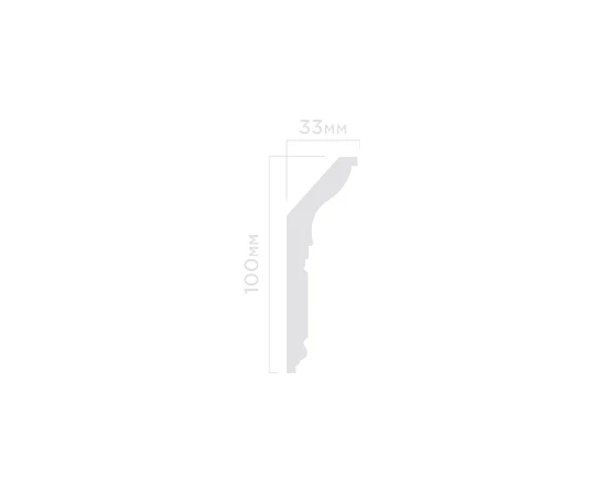Плинтус потолочный Hi Wood L1902M 100х33х2000 мм - фото 210619