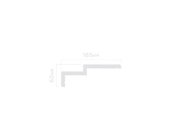 Плинтус потолочный Hi Wood A165L 62х165х2000 мм - фото 210787