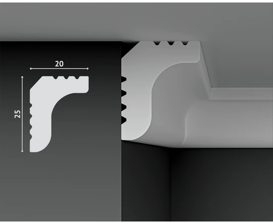 Карниз Decostar Polystyle SG-25/20 - фото 212063