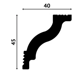 Карниз Decostar Polystyle SG-45/40 - фото 212131mini