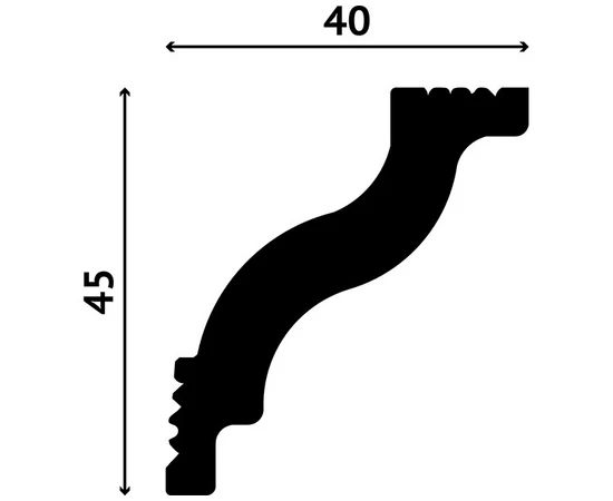 Карниз Decostar Polystyle SG-45/40 - фото 212131