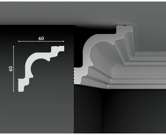 Карниз Decostar Polystyle SG-60/60 - фото 212147