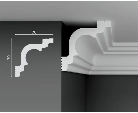 Карниз Decostar Polystyle SG-А70/70 - фото 212159